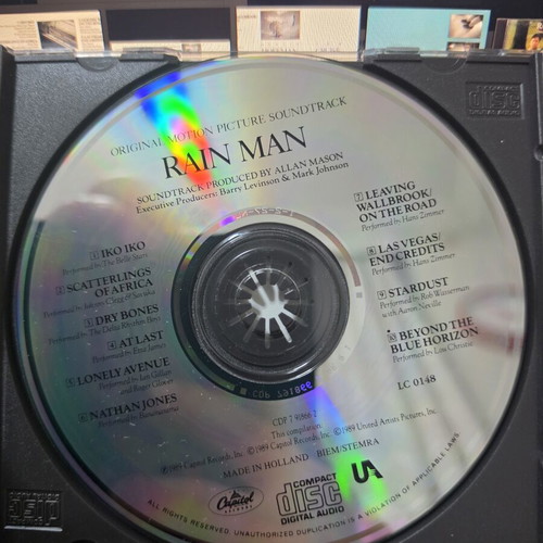 Rain Man Original Motion Picture Soundtrack CD like new