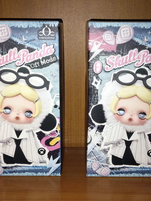 Pop Mart Skullpanda Off Mode μαλακή κούκλα blind box, πακέτο 2