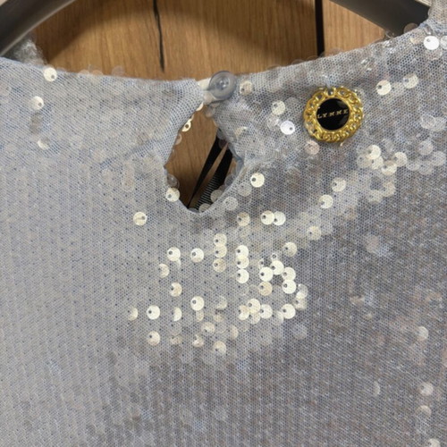 Lynne soft light blue dress with sequins