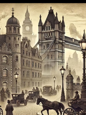Diamond painting "Old London" creative craft kit 40x40