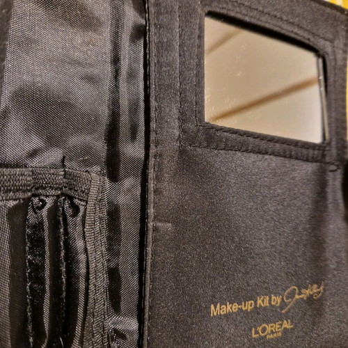 L'Oreal makeup kit used, black, case with zipper
