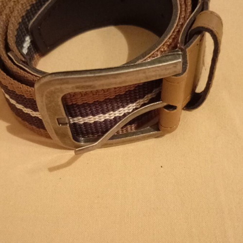 Children's belt like new, beige and brown, size 90