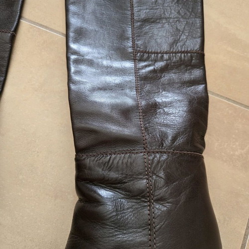 Fornarina tall leather boots used, brown, size 37