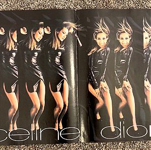 Celine Dion Ένθετο Αφίσα από περιοδικό Αφισόραμα Σε καλή κατάσταση Τιμή 10 Ευρώ