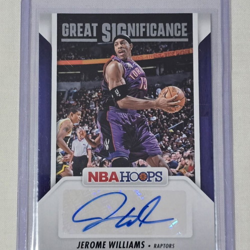 Jerome Williams Auto Great Significance Toronto Raptors 2024-2025 Hoops card like new
