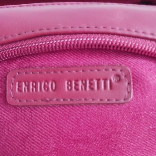 Italian handbag like new, red eco leather