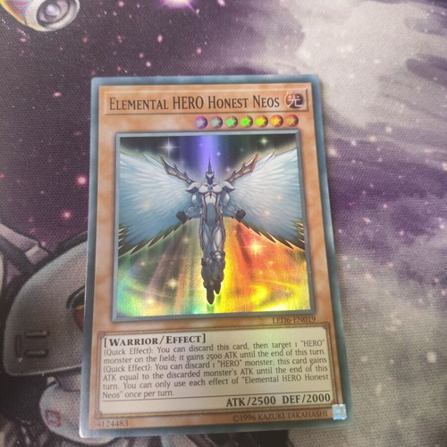 Elemental HERO Honest Neos Yu-Gi-Oh card super rare, like new
