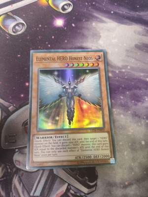 Elemental HERO Honest Neos Yu-Gi-Oh card super rare, like new
