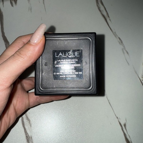 Encre Noir men's perfume empty bottle Lalique used