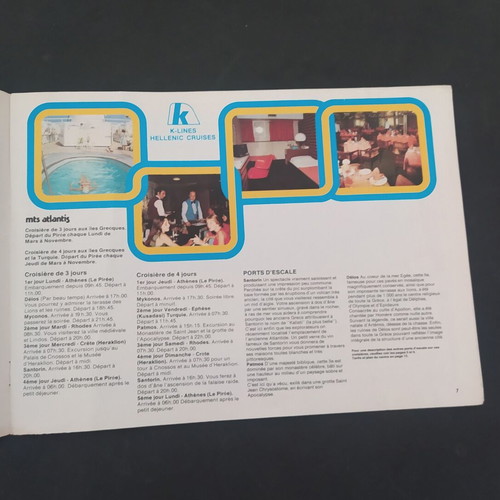 K LINES Hellenic Cruises brochure 1977