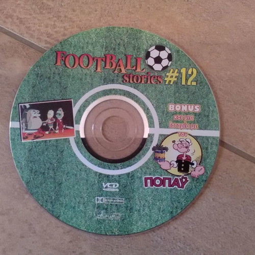 Football Stories DVD used with Popeye episode dubbed