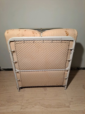 Folding metal beds used, set of two, 200x85 cm