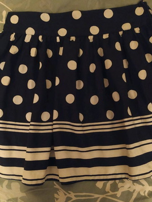 Soul Rebel skirt size M like new, white and blue