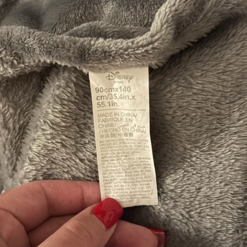 Disney Lucifer fleece blanket with hood like new