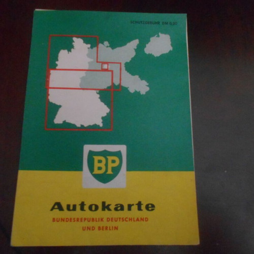 Road maps from the 1950s used, Pirelli, BP, Orop