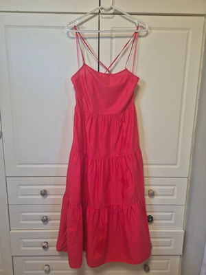 MARKS & SPENCER φόρεμα παραλίας φούξια-κοραλλί size 14