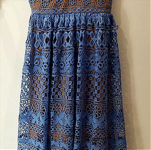 boohoo γαλάζιο φόρεμα medium