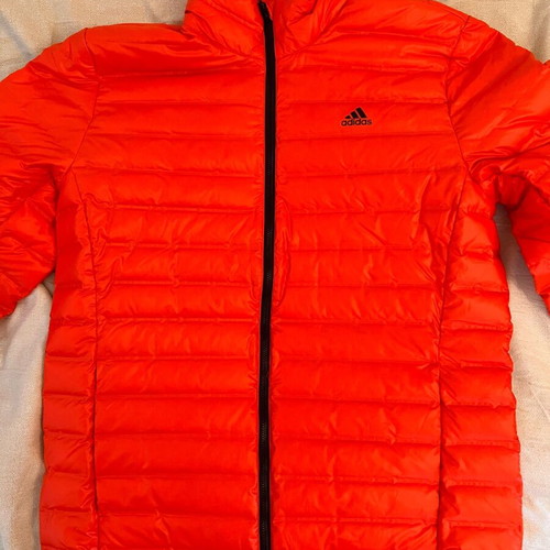 Adidas jacket orange like new, size L
