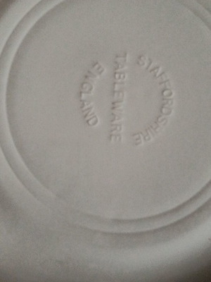 Staffordshire England ceramic plate