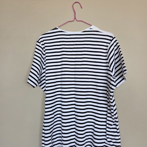 Women's blouse like new, size XXXL, white and blue