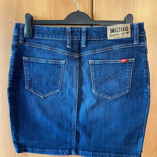Mustang Laura denim vintage skirt blue new, size L
