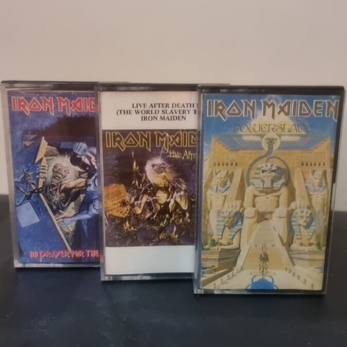 Iron Maiden cassette tapes like new, pack of 3