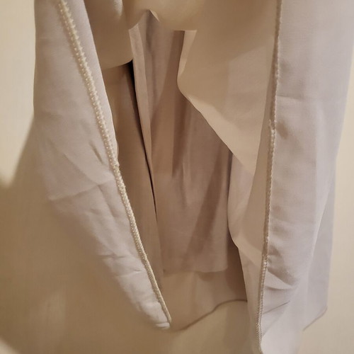 Beige elastic crepe dress size M like new