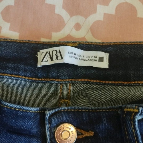 Zara dark blue skinny jeans like new