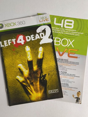 Left 4 Dead 2 Xbox 360 оригинално ръководство употребявано, английско издание