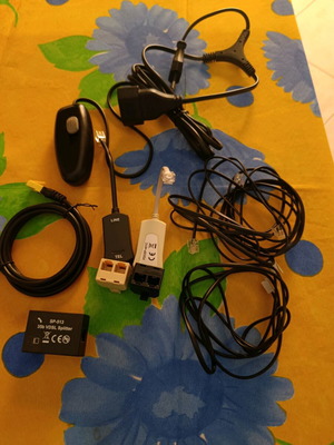 Modem, telephone cables and rheostat like new