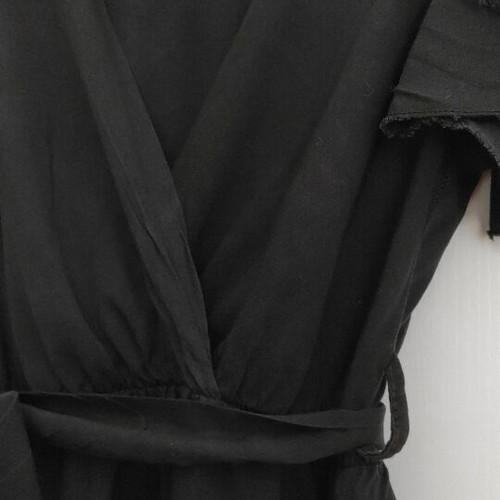 Dress with ruffles black, like new, sizes L and XL