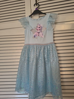 Frozen dress used, size 6 to 8, blue, H&M
