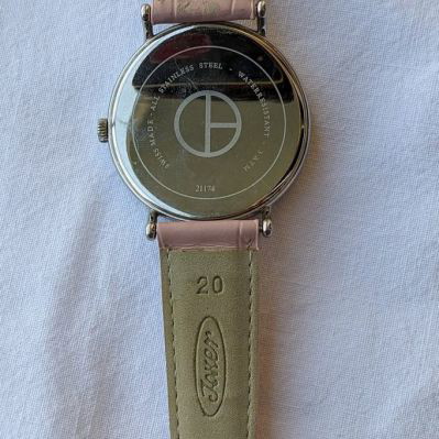 Claude Bernard wristwatch women's used with pink leather strap