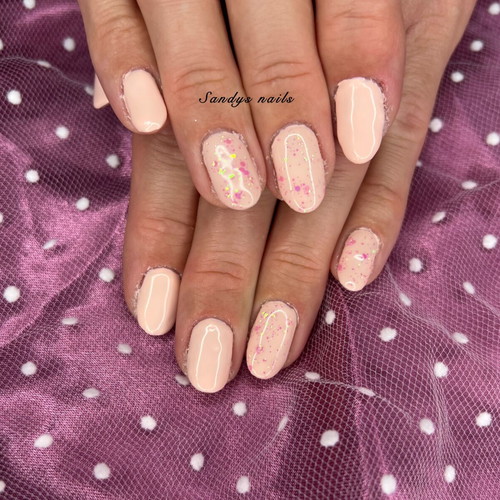 Pink press on nails set new, handmade, 10 pieces