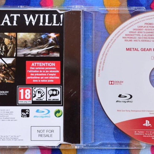 Metal Gear Rising: Revengeance Promo Edition PS3 like new