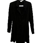  Benetton μαυρο κοντο φορεμα με κουμπια