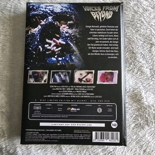Voices From Beyond Mediabook Blu-ray Dvd used without subtitles