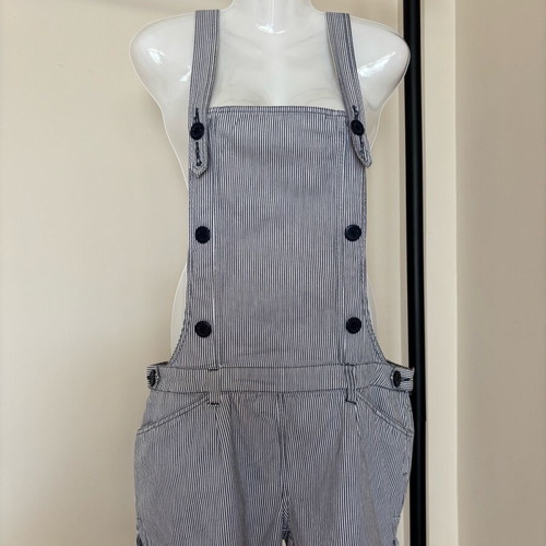 Miss Selfridge striped denim salopette like new, sizes M and L