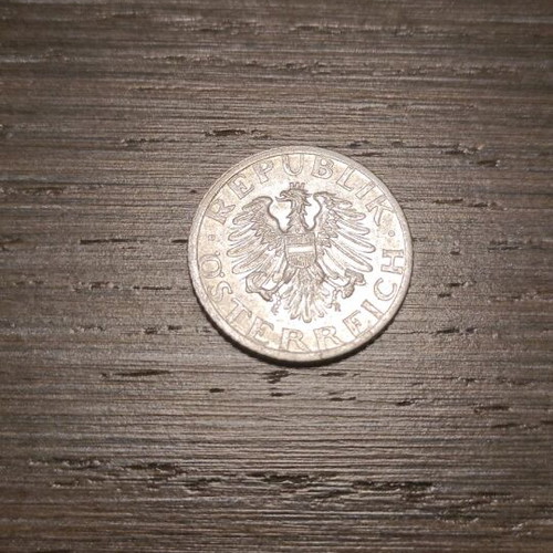 Austrian coins used, pack of 8, aluminum