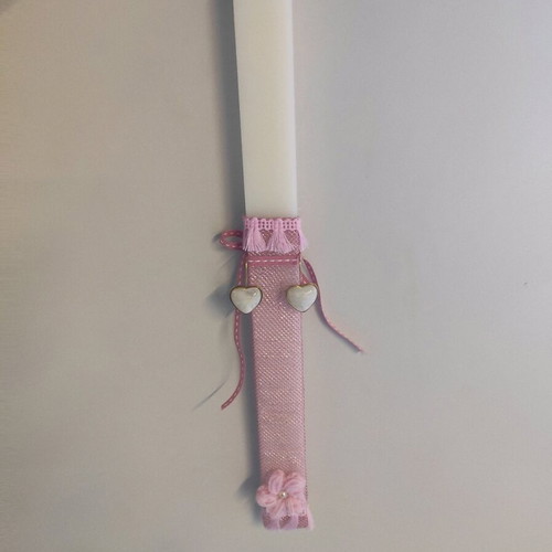 White scented candle with earrings new