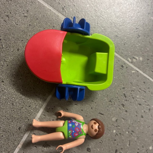Playmobil boat with girl in like new condition