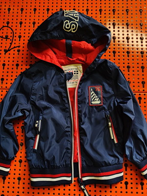 Alouette thin jacket for 2-year-old boy, blue