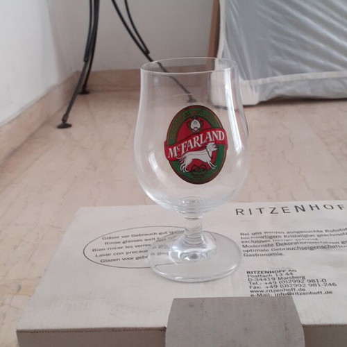 Mc Farland Beer Glasses Set of 6 New 300 ml