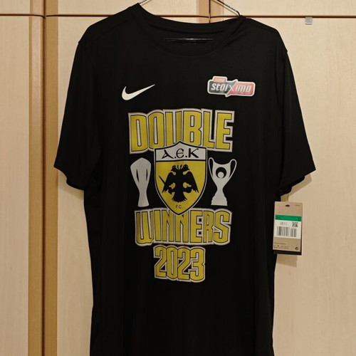 AEK Double Winners 2023 Official Jersey New, XL