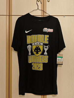 AEK Double Winners 2023 Official Jersey New, XL