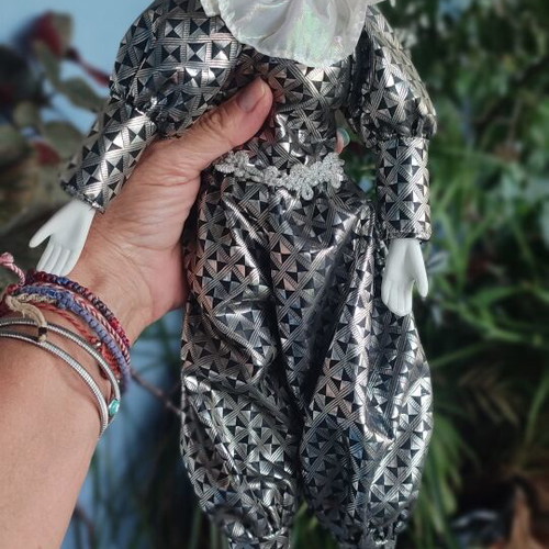 Porcelain Harlequin doll