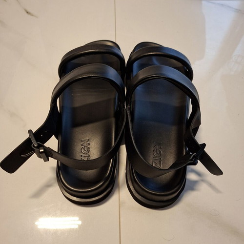 ZIGN men's black sandals size 48 like new