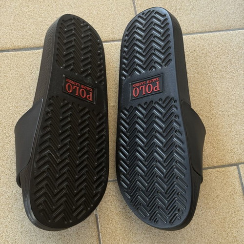 Polo Ralph Lauren slides size 46, new, black and red