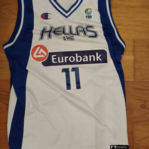 Authentic Greece National Basketball Jersey 2XL used