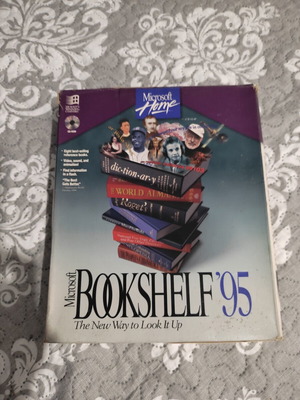 Microsoft Bookshelf '95 CD-ROM software like new for Windows 95 and 3.1